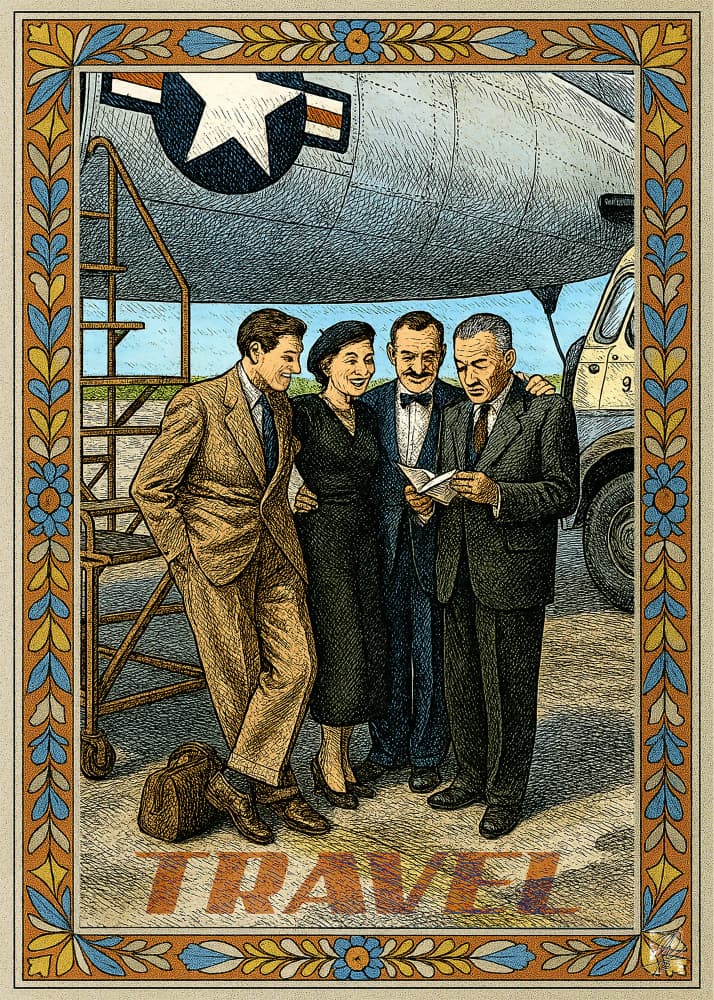 Vintage Air Travel by Osvaldo Russo — canvas wall art