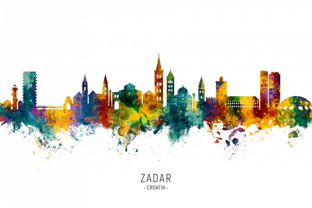 Vibrant Zadar Croatia by Michael Tompsett — canvas wall art