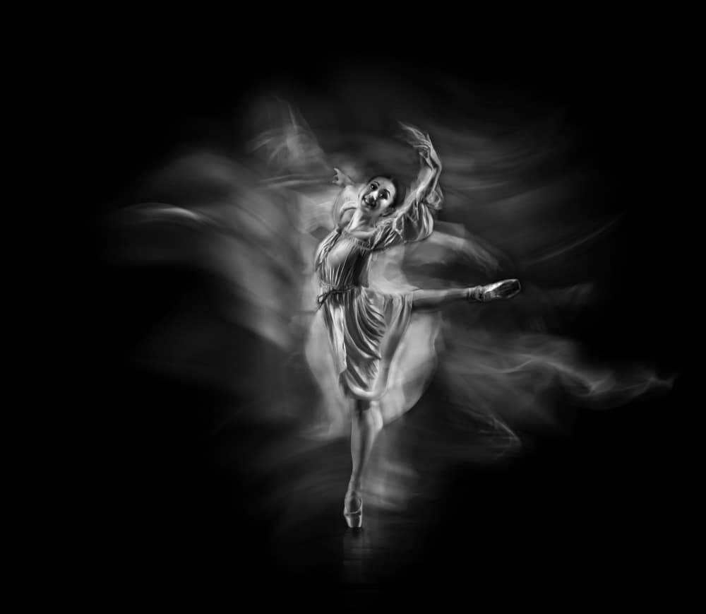 Ethereal Ballet Motion by Anna Zhang — canvas wall art