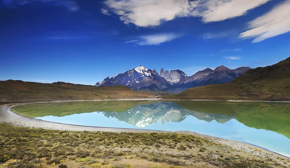 Patagonia Mountain Reflection by Nicola Molteni — canvas wall art