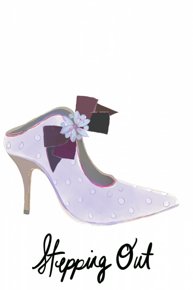 Chic Polka Dot Heel by casa cartissi — canvas wall art