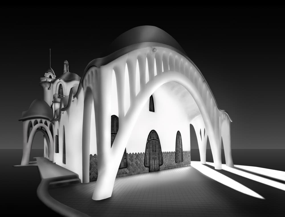 Elegant Arches and Shadows by jordiegeatorrent — canvas wall art