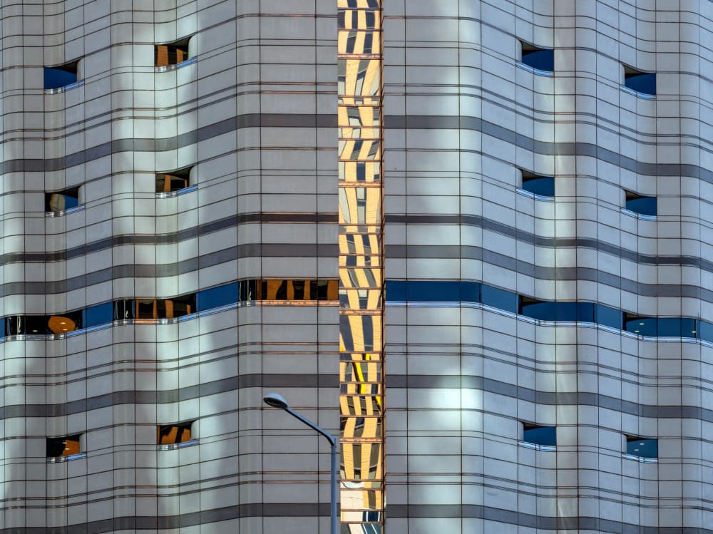 Modern Facade Reflections by HAN dong hee — canvas wall art