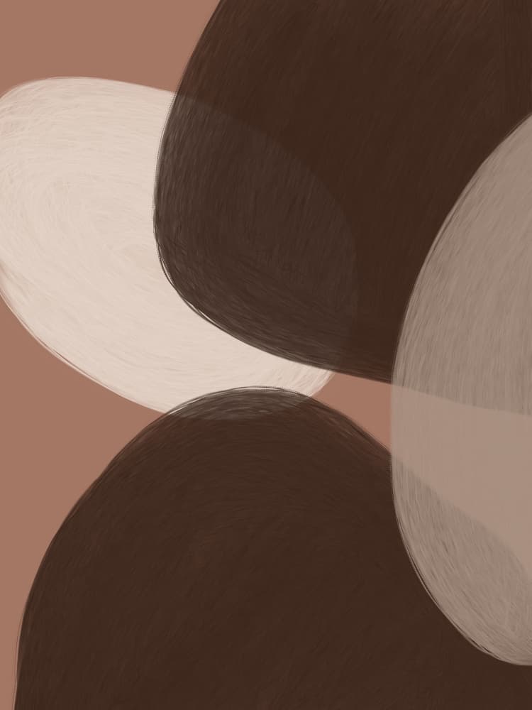 Brown Organic Shapes by Studio Palette — canvas wall art