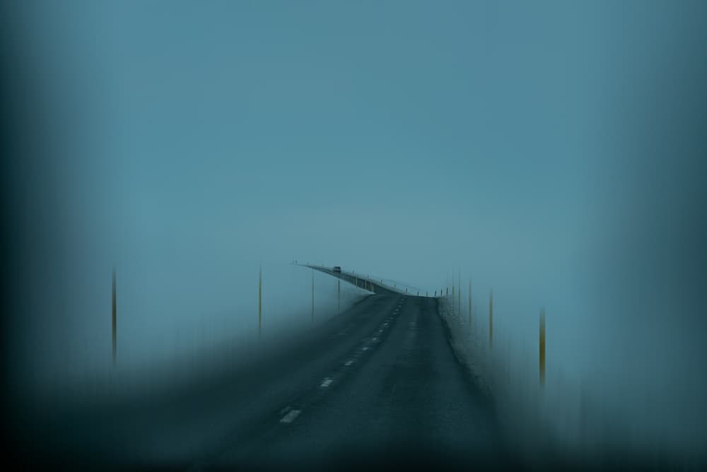 Road Into The Mist by Bingo Z — canvas wall art