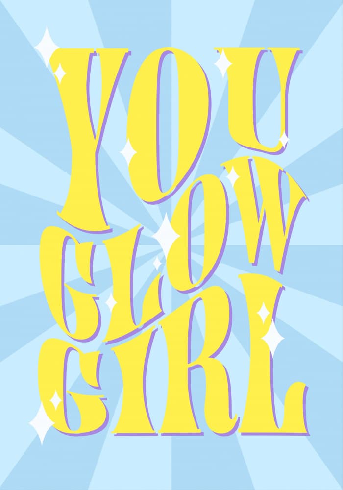 You Glow Girl Bright by Athene Fritsch — canvas wall art