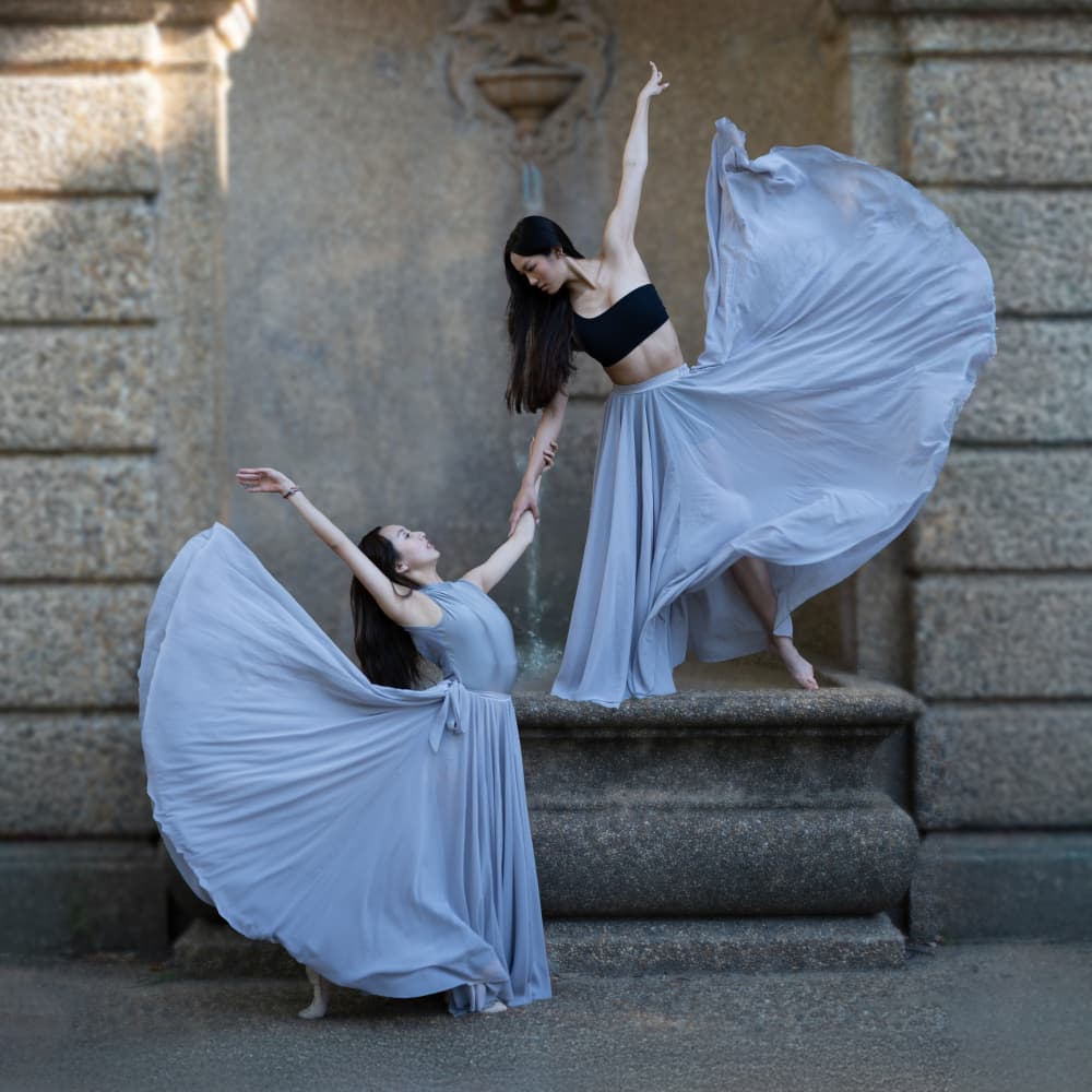 Flowing Dance Performance by Ken Liang — canvas wall art