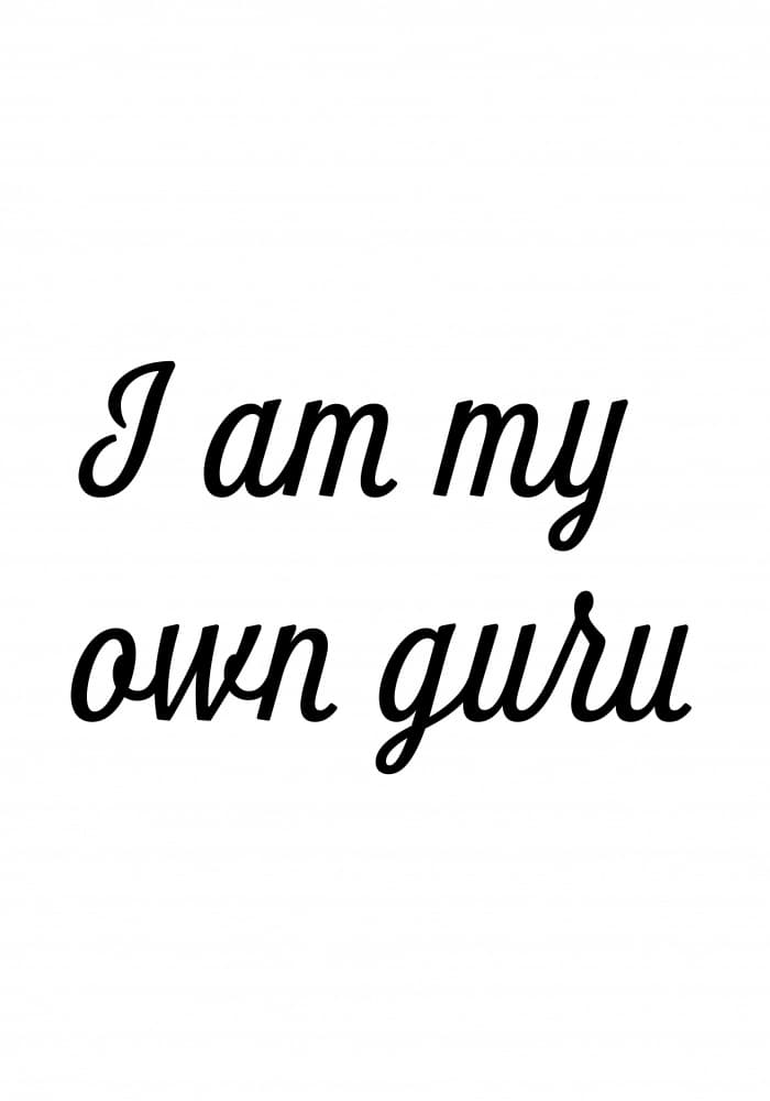 I Am My Own Guru by Pictufy Studio II — canvas wall art