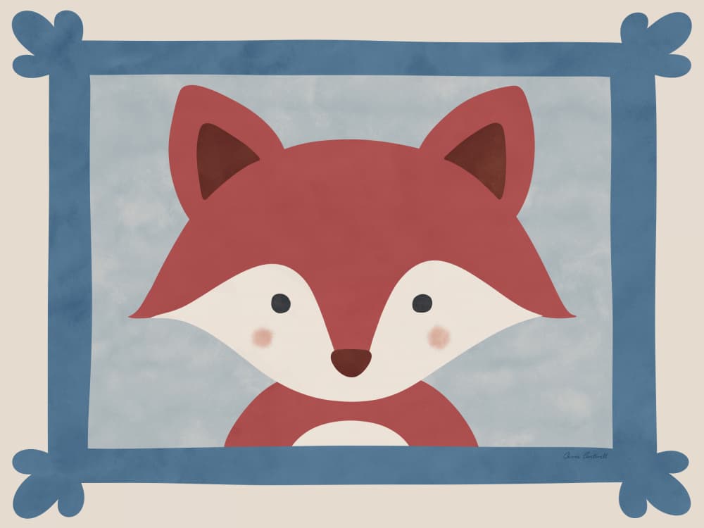Fox by Carrie Cantwell — canvas wall art