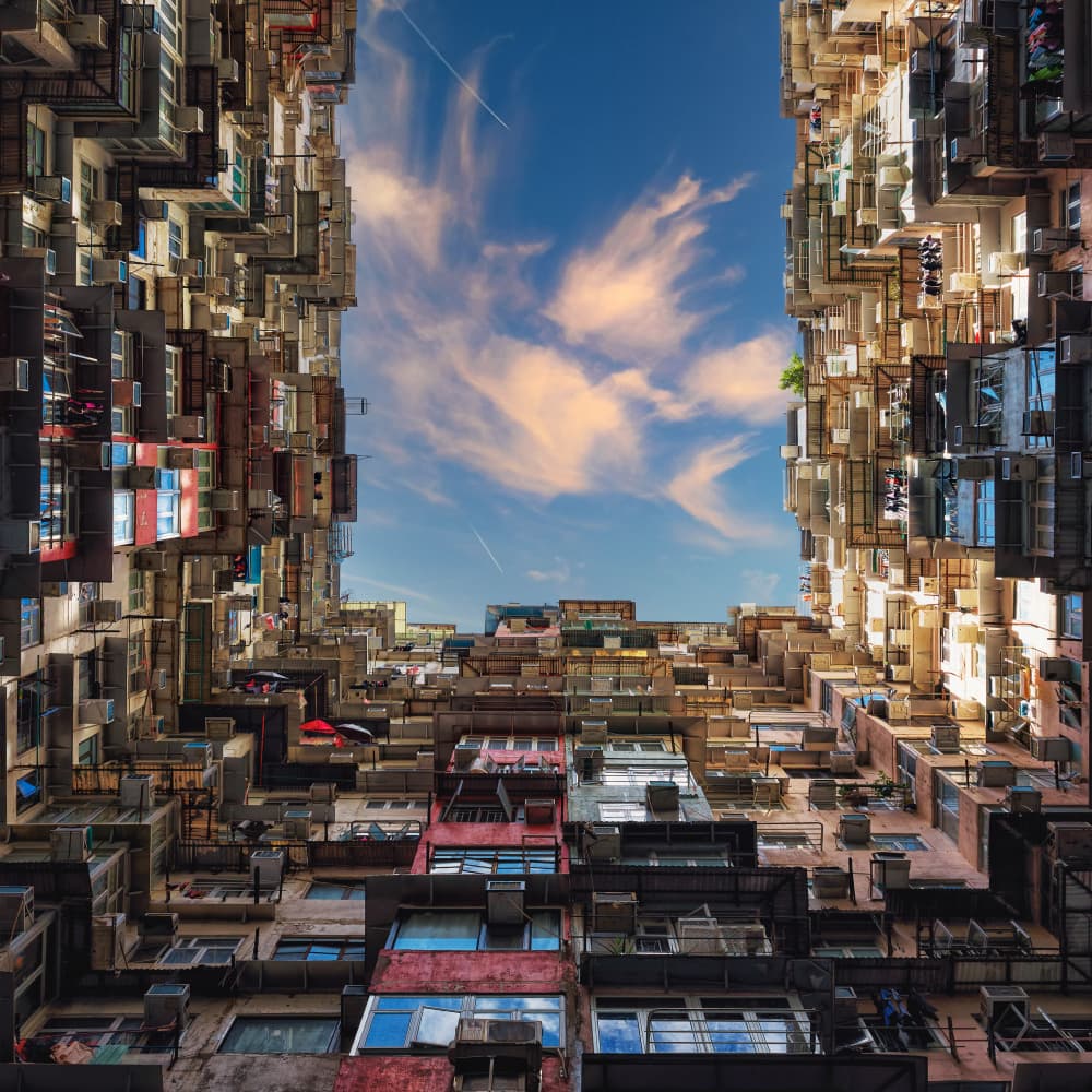 City Canyon Sky by Fabrizio Massetti — canvas wall art