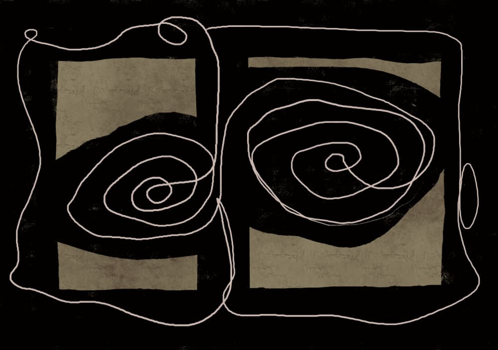 Dark Abstract Spirals
