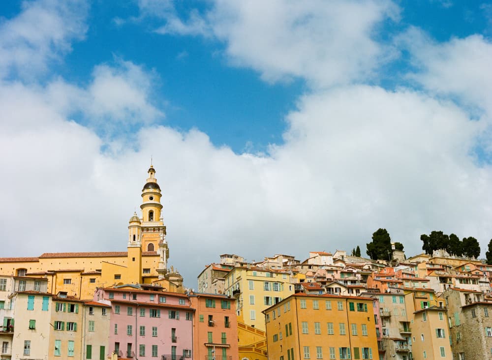 Colorful Mediterranean Town by Bethany Young — canvas wall art