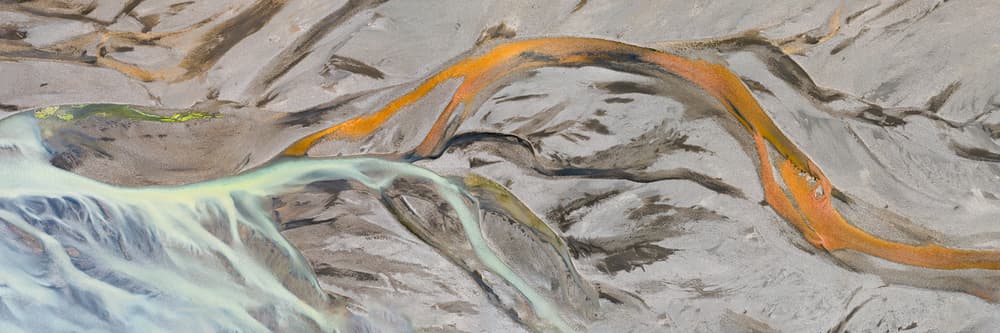 Braided River Delta by John Fan — canvas wall art