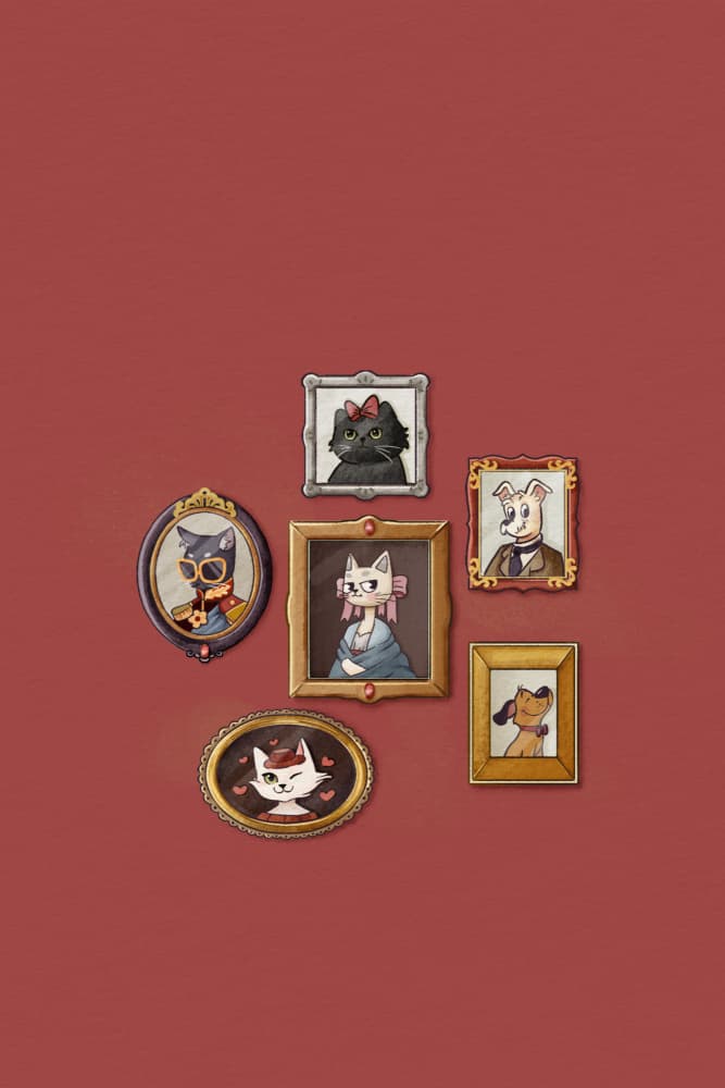 Charming Animal Portraits by Xuan Thai — canvas wall art