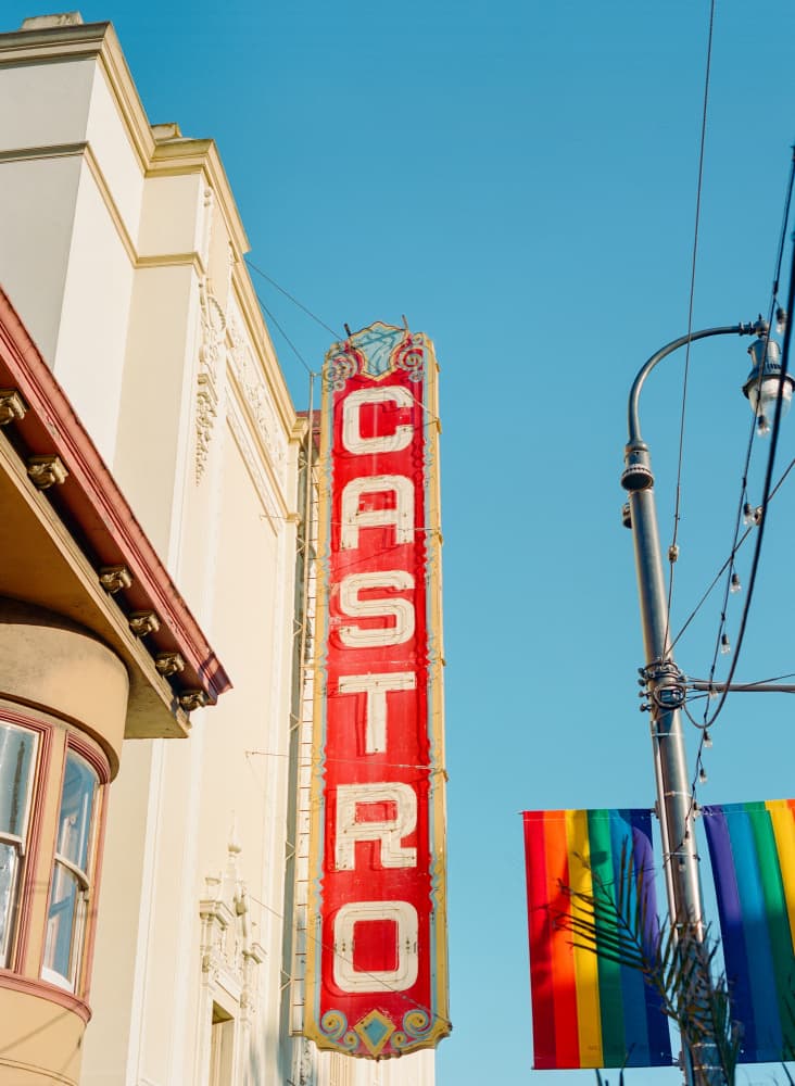 Castro Theatre Pride by Bethany Young — canvas wall art