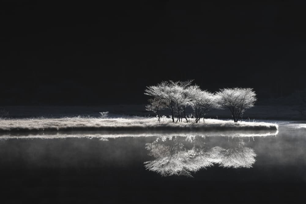 Frosty Winter Reflection by Akira Nagase — canvas wall art