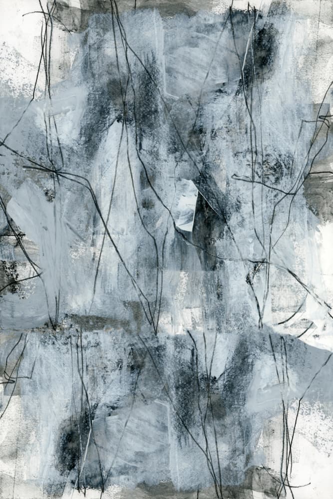 Organic Gray Abstraction by cartissi — canvas wall art