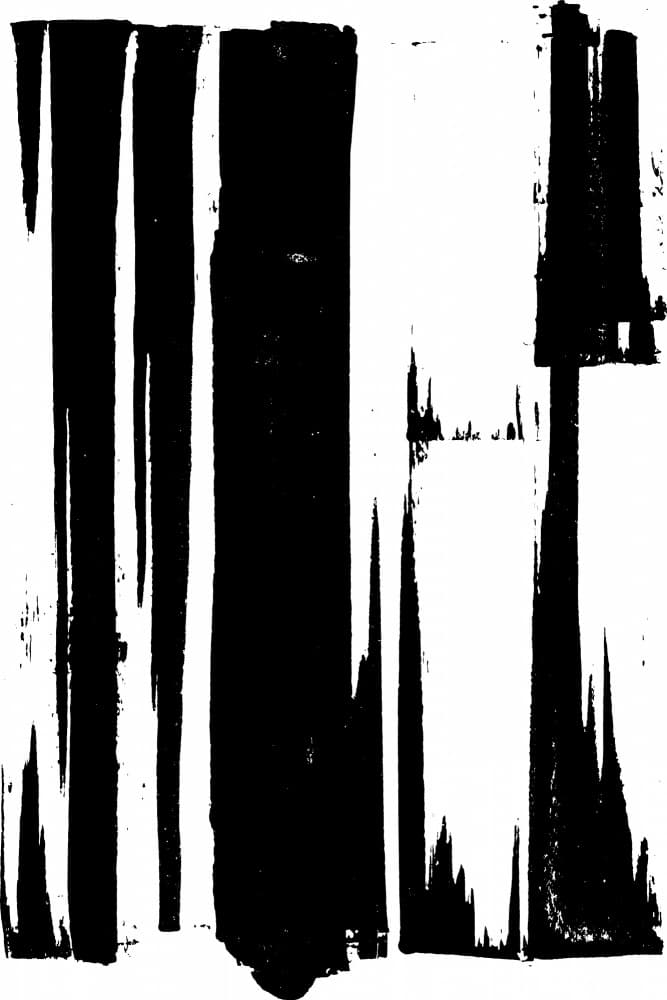 Abstract Ink Strokes by cartissi — canvas wall art