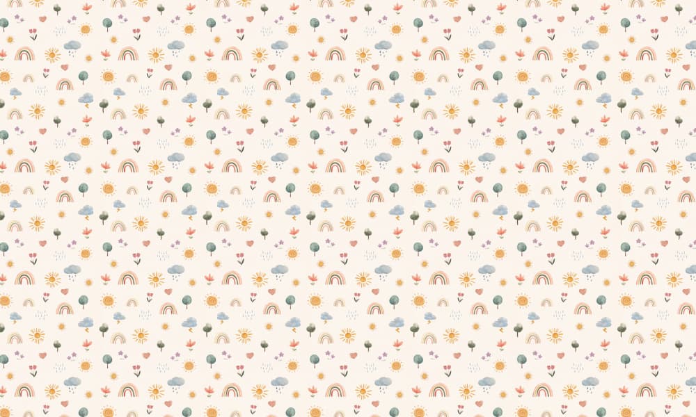Sweet Rainbow Pattern by Xuan Thai — canvas wall art