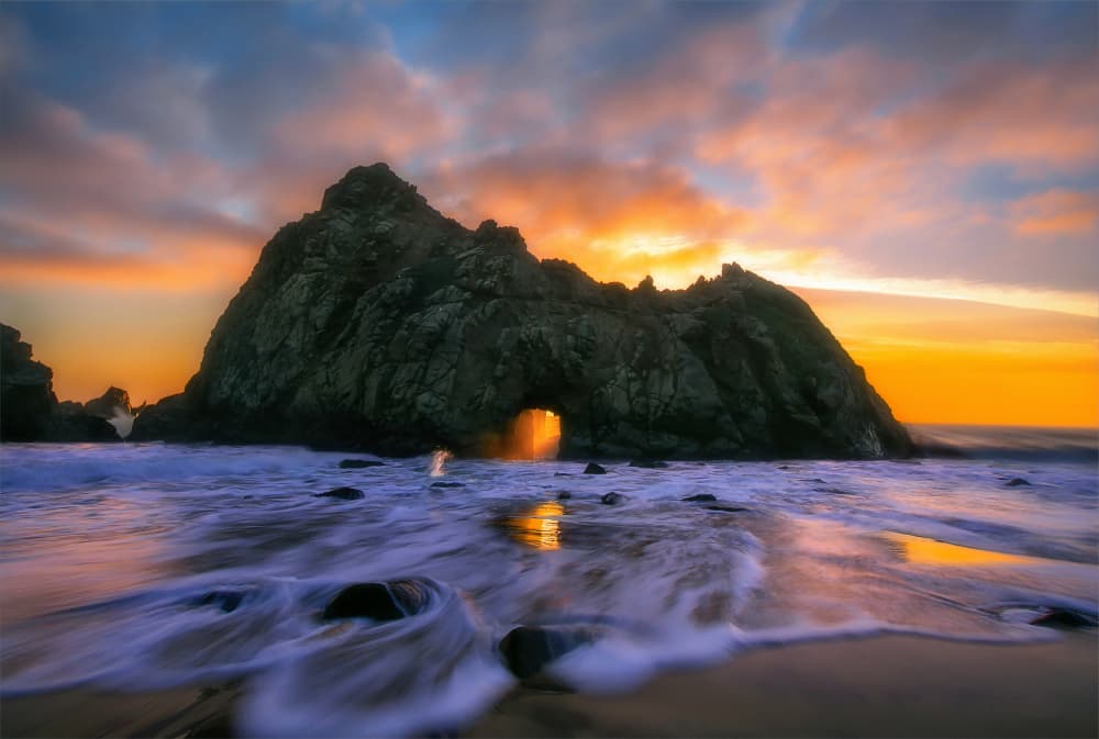 Golden Arch Sunset by ANNA AN — canvas wall art