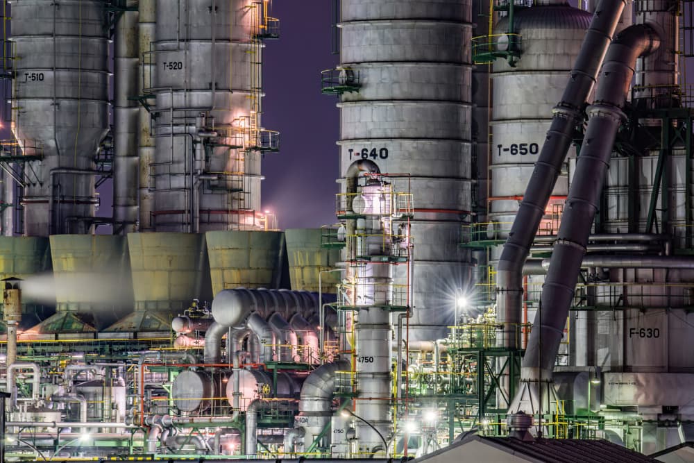 Industrial Night Glow by Kobayashi Tetsurou — canvas wall art