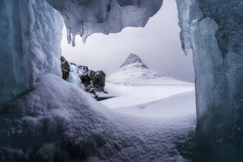 Frozen Mountain View by Jorge Ruiz Dueso — canvas wall art