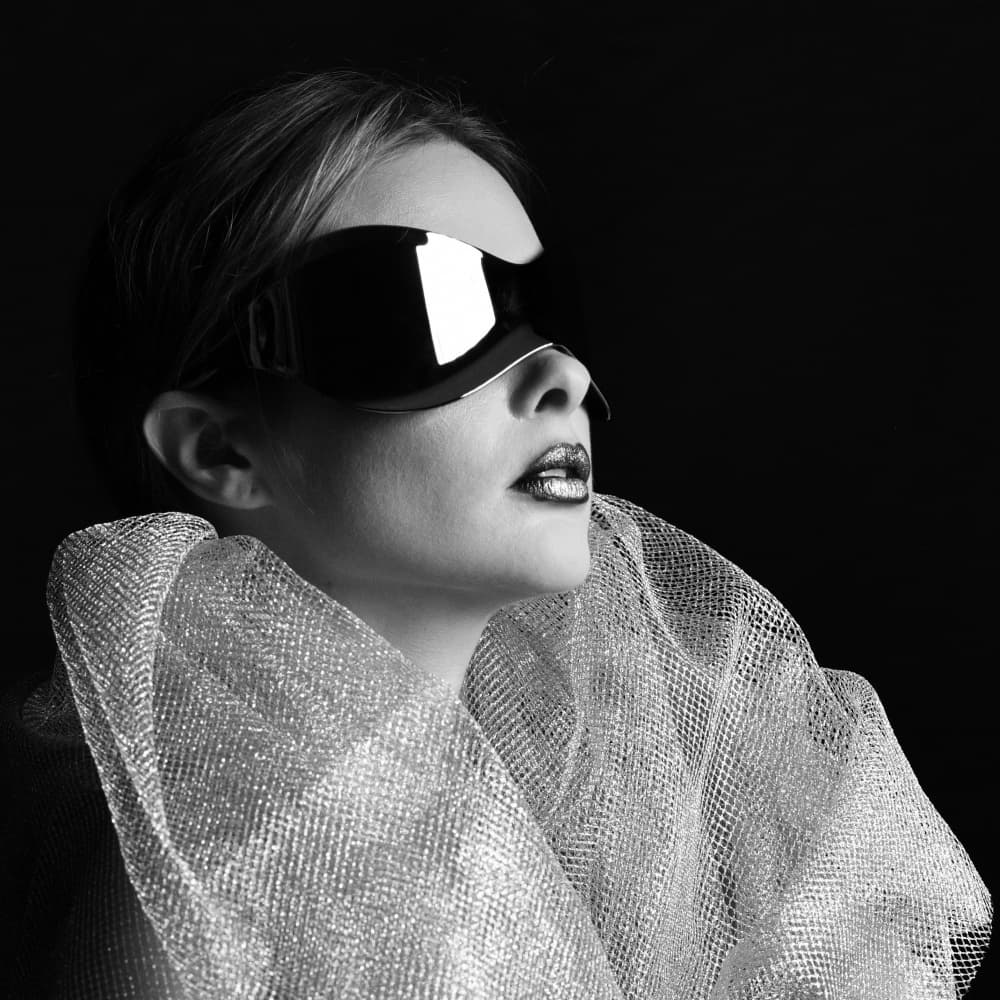 Futuristic Fashion Portrait by Yoram GIL — canvas wall art