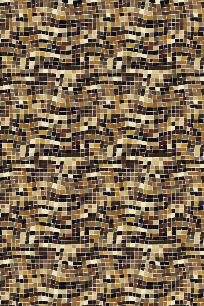 Mosaic Waves by Treechild — canvas wall art