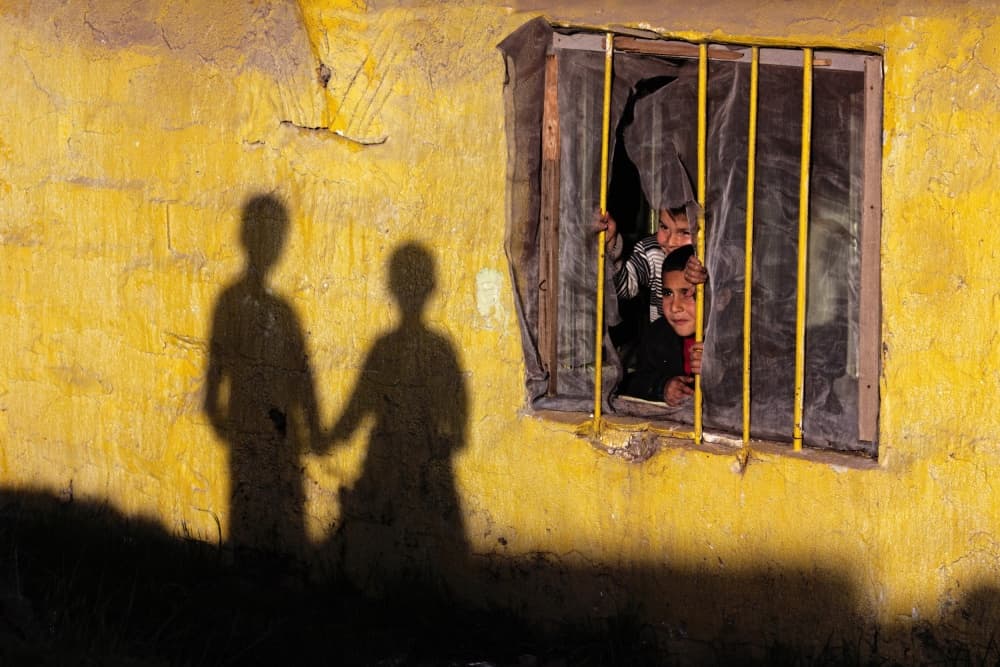Children And Holding Shadows by Ummu Nisan Kandilcioglu — canvas wall art