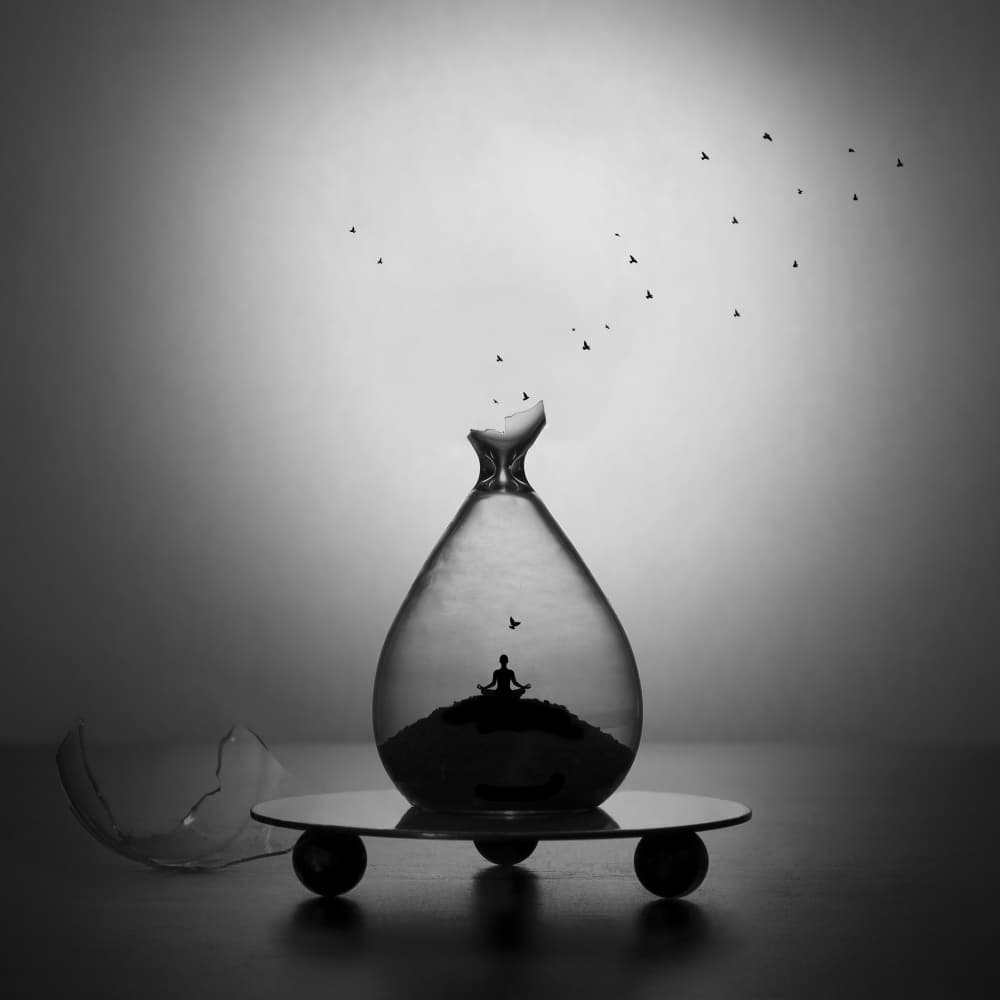 Meditative Release by Victoria  Glinka — canvas wall art