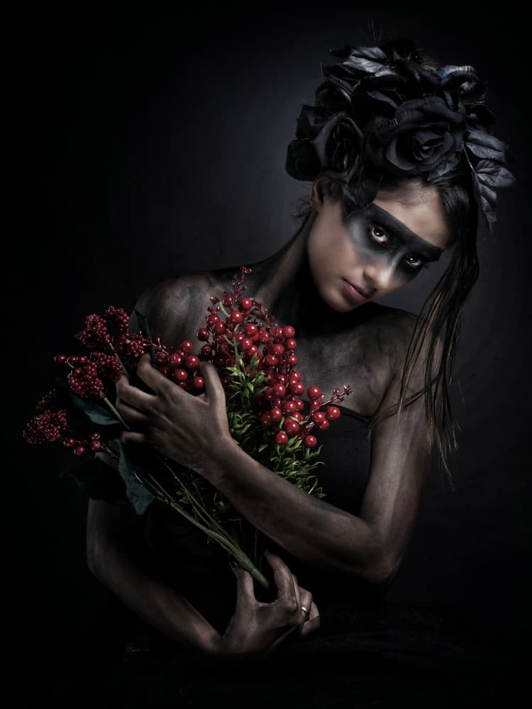 Dark Berry Gaze by JAYATU CHANDRA DAS — canvas wall art