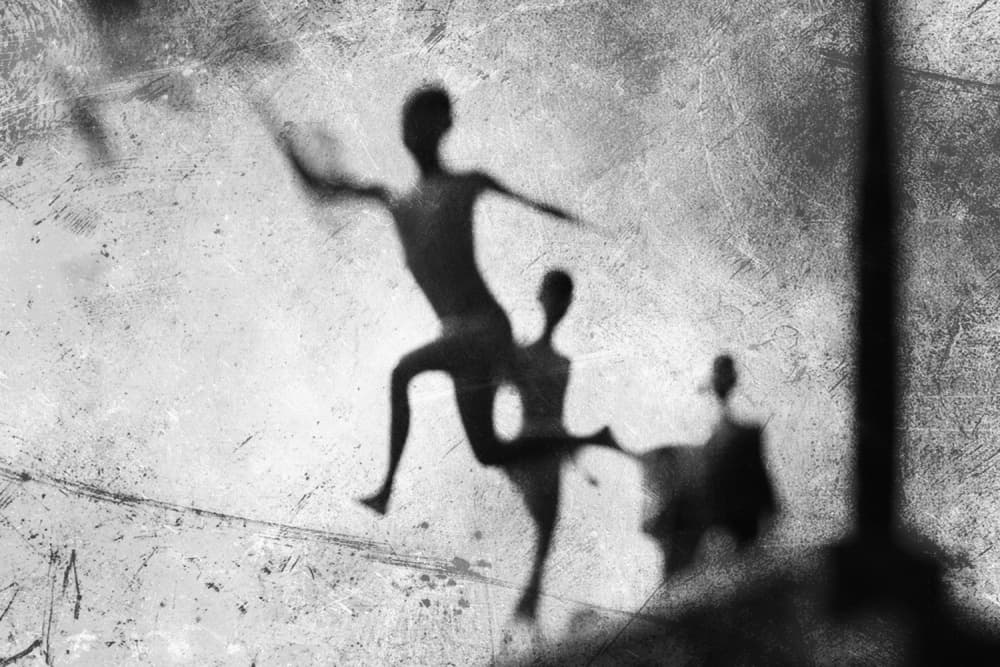 Playful Shadow Dance by Jay Satriani — canvas wall art