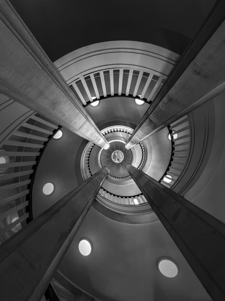 Grand Spiral Architecture by Dmitrii Rabeev — canvas wall art