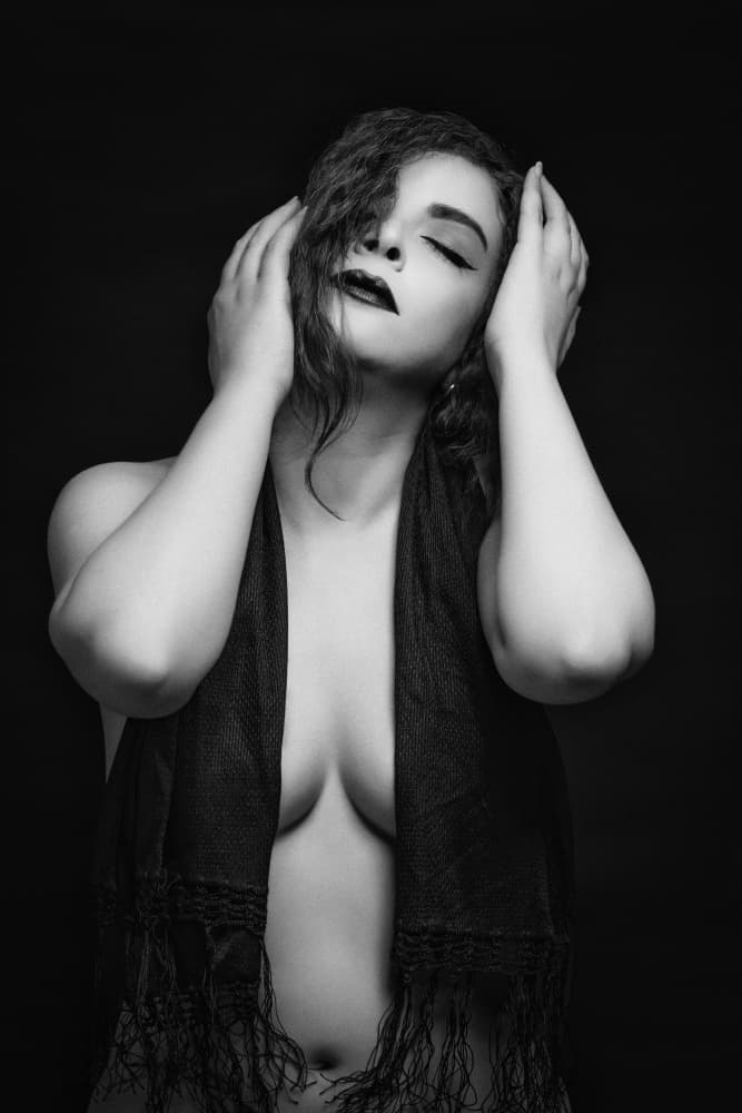 Sensual Dark Portrait by Glamour Studio — canvas wall art