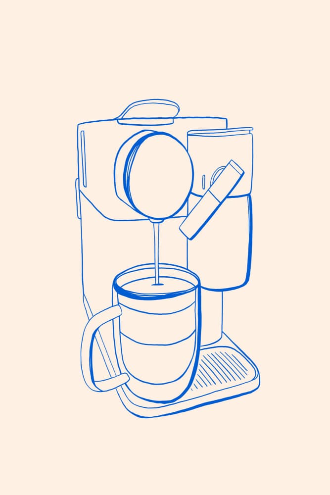 Coffeemaschine by Treechild — canvas wall art