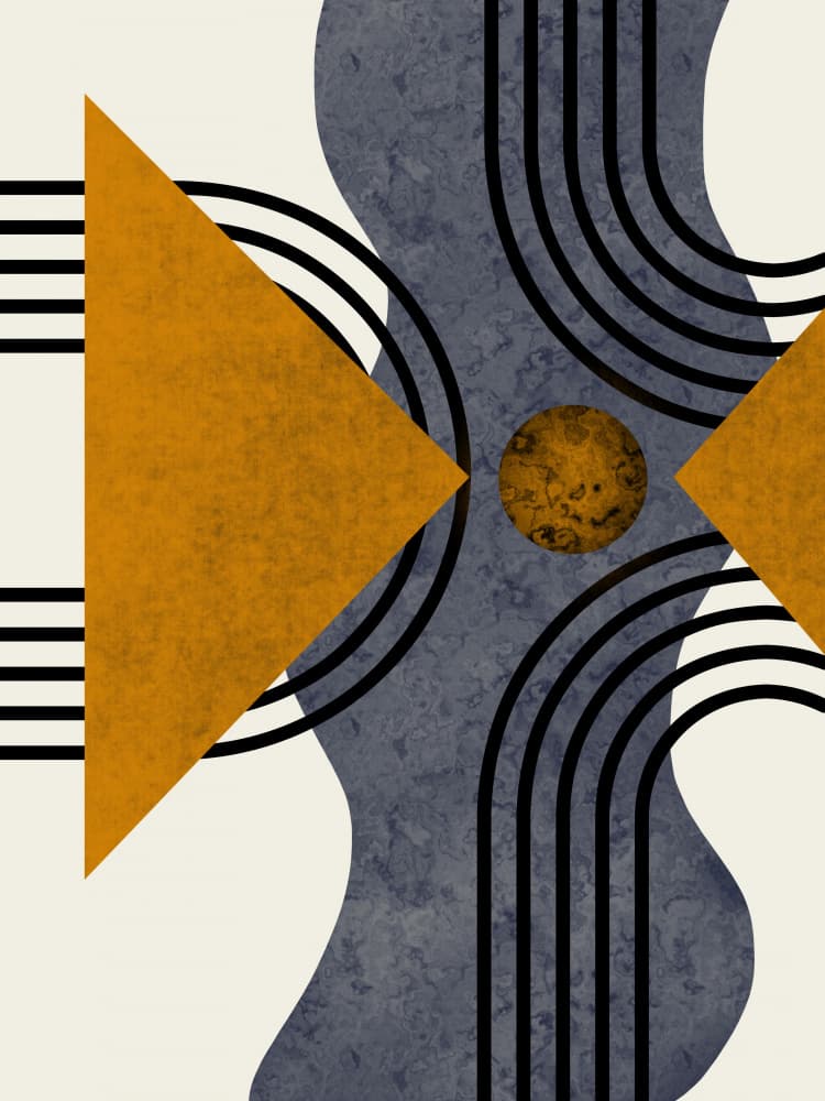 Modern Geometric Flow by Little Dean — canvas wall art
