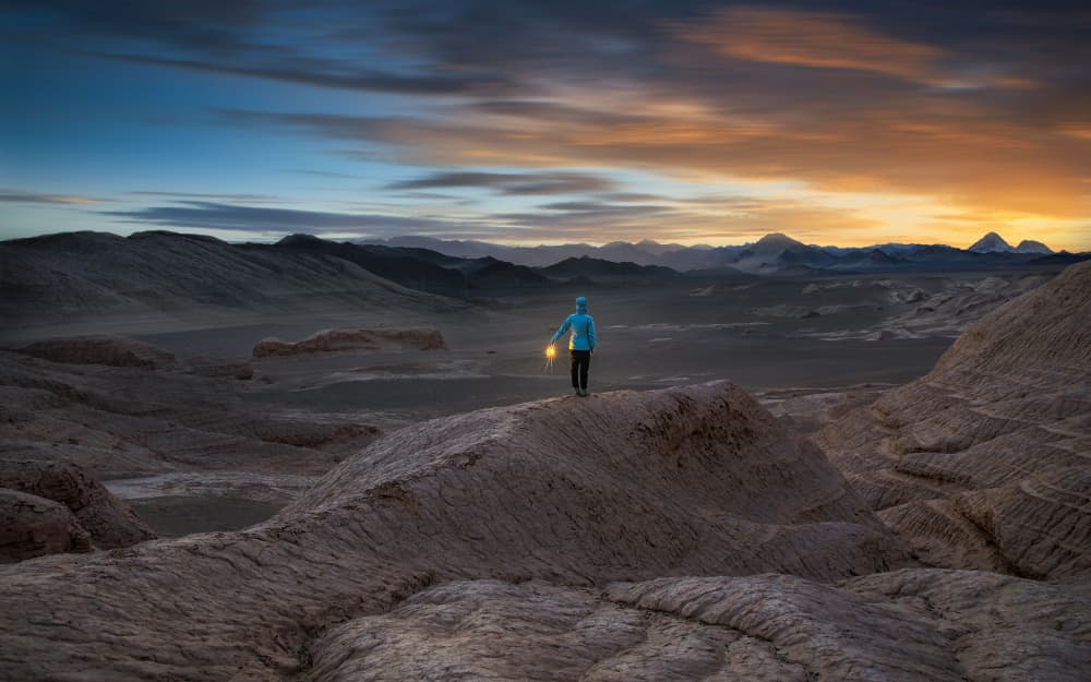 Desert Dawn Explorer by YANGYING — canvas wall art