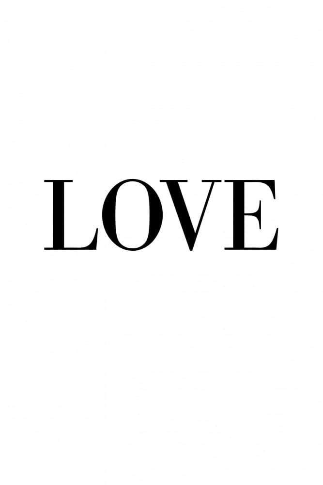 Love Typography by Pictufy Studio II — canvas wall art