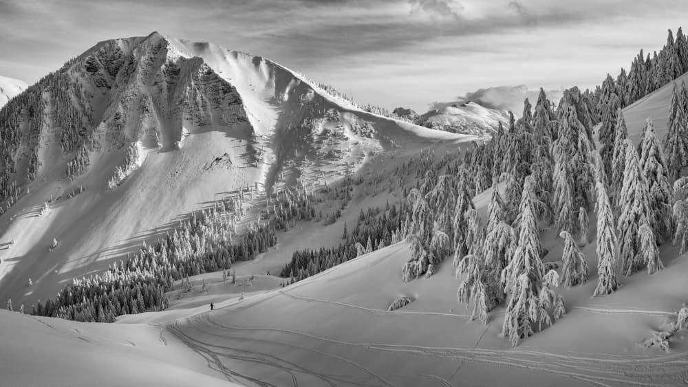 Majestic Winter Landscape by Aleš Klabus — canvas wall art