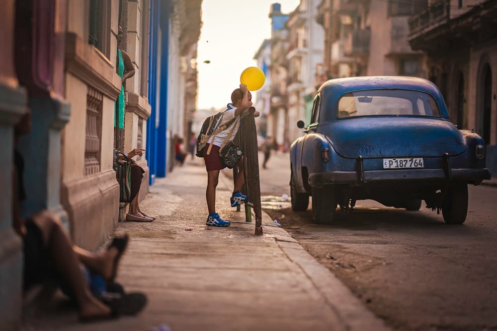 Havana Street Curiosity by Bogdan Negoita — canvas wall art