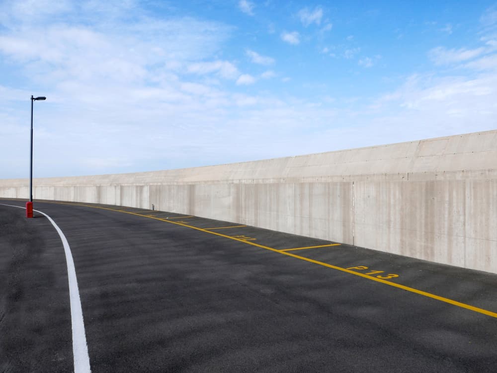 Curved Road Concrete Wall by paolo luxardo — canvas wall art