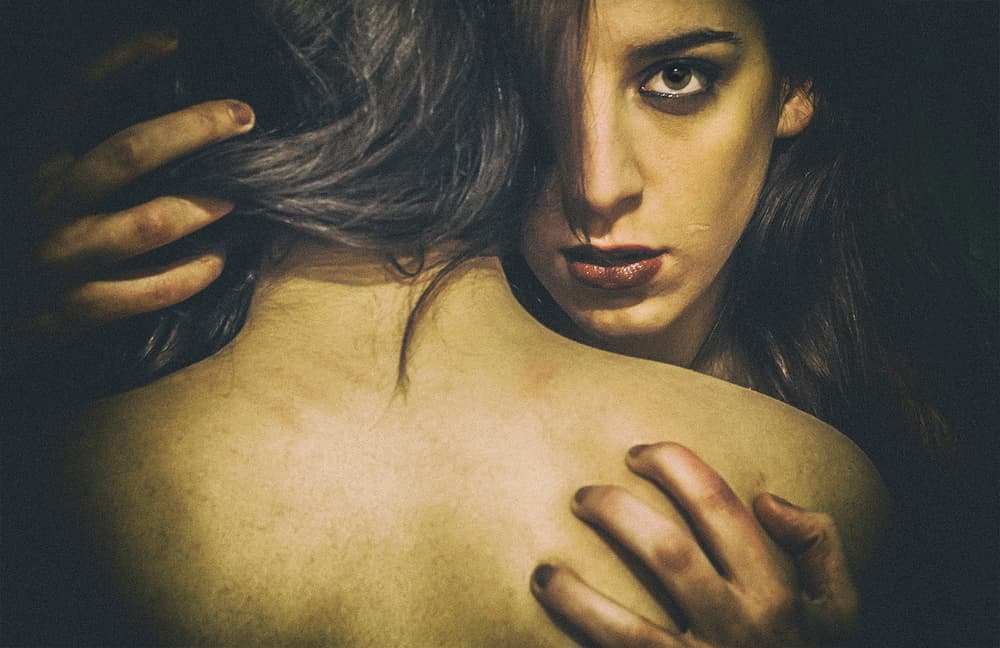 Dark Sensual Embrace by Dogan Kokdemir — canvas wall art