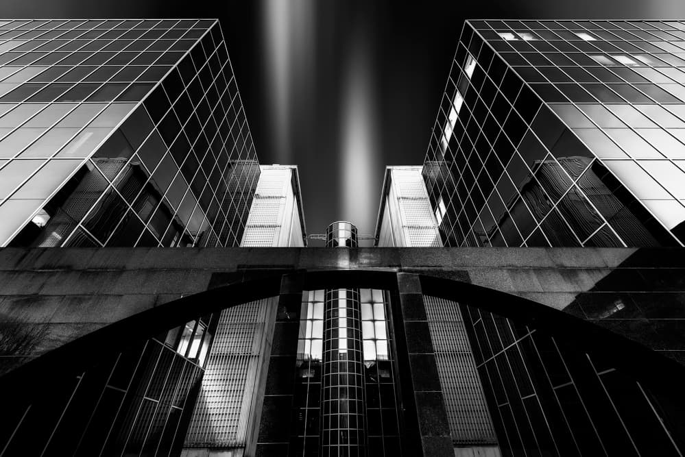 Modern Geometric Architecture by Jorge Ruiz Dueso — canvas wall art