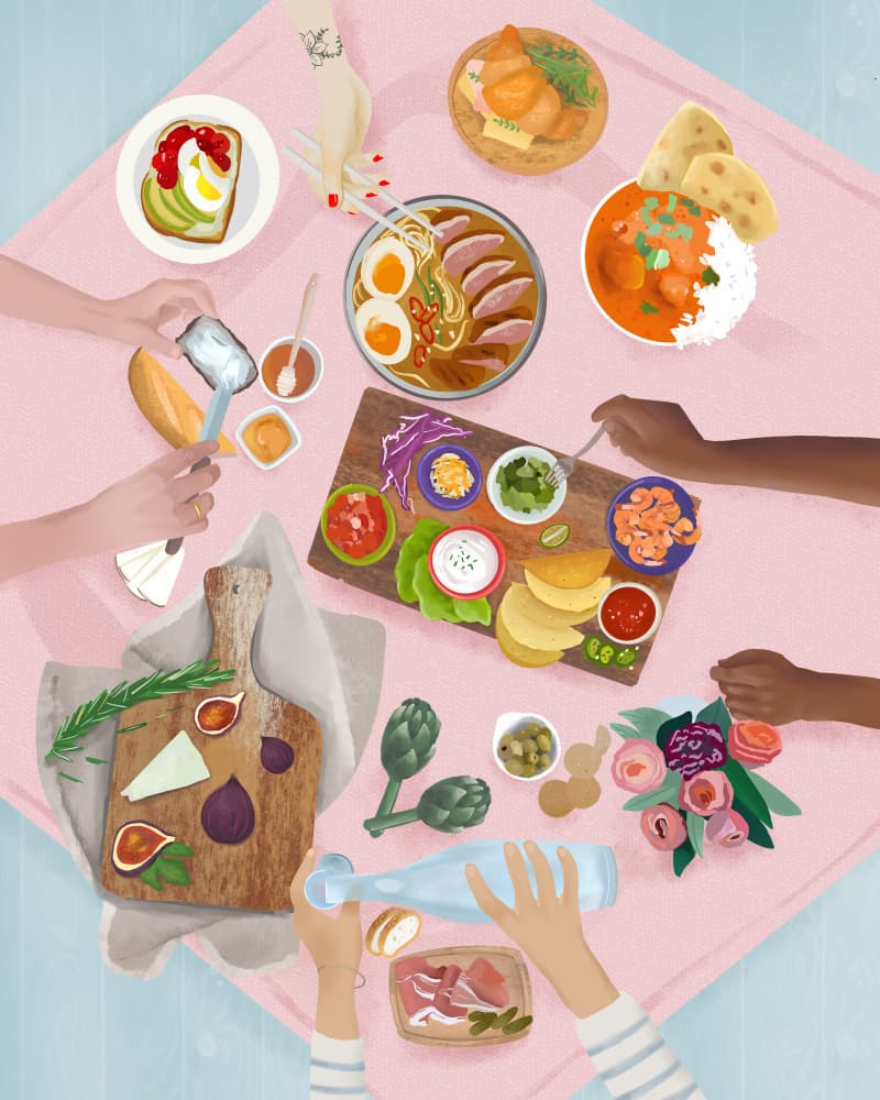 Brunch by Petra Lizde — canvas wall art