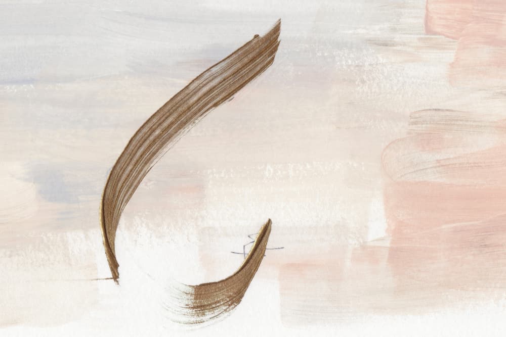 Gentle Brushstrokes in Earthy Tones by uplusmestudio — canvas wall art