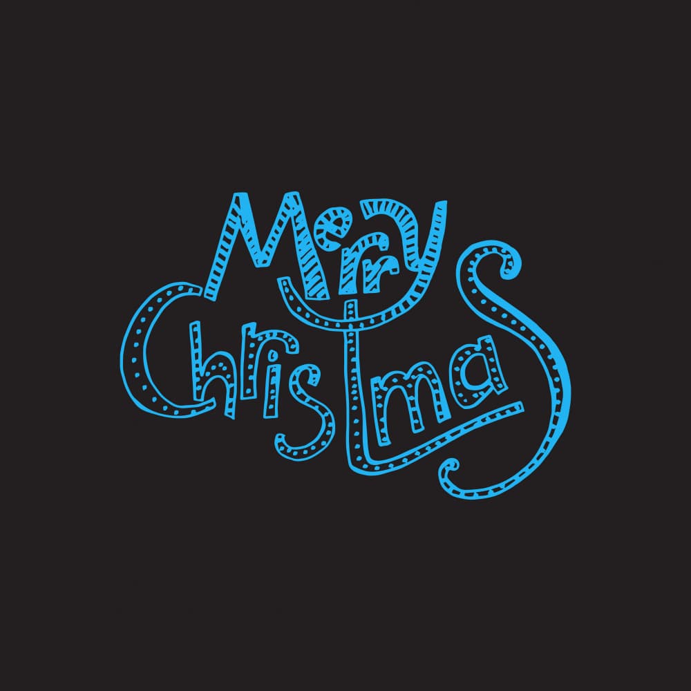 Festive Merry Christmas by Marika Barsrsind — canvas wall art