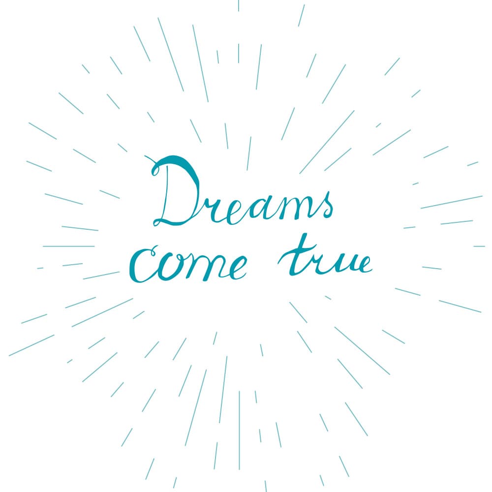 Inspirational Dreams Come True by Marika Barsrsind — canvas wall art