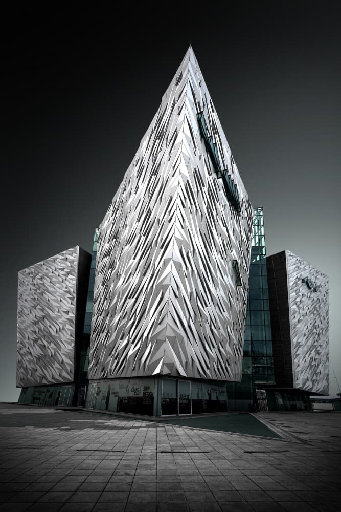Sharp Modern Building by Jorge Pimenta — canvas wall art