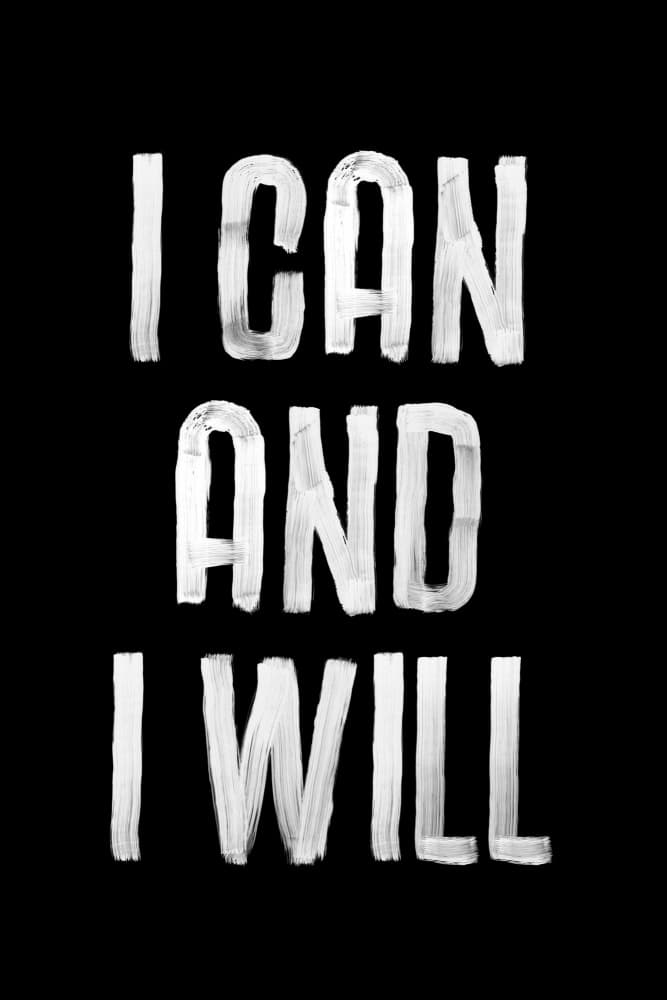 I Can I Will Quote by Brett Wilson — canvas wall art