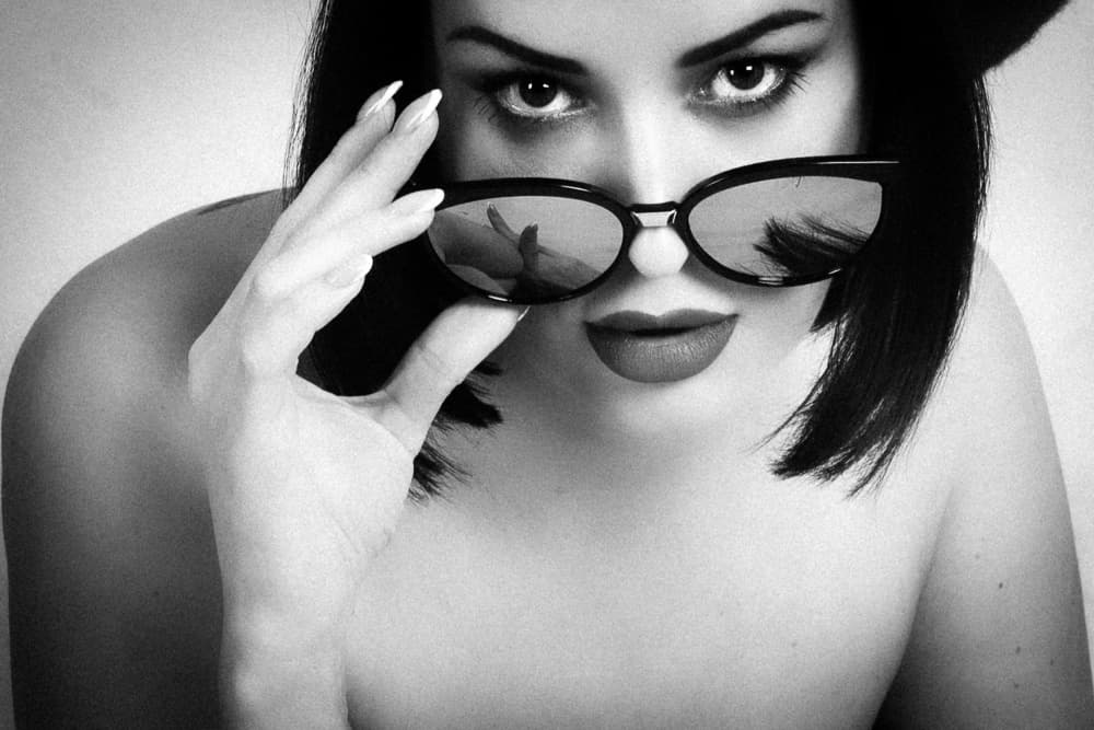 Intense Gaze Sunglasses by Ruth Franke — canvas wall art